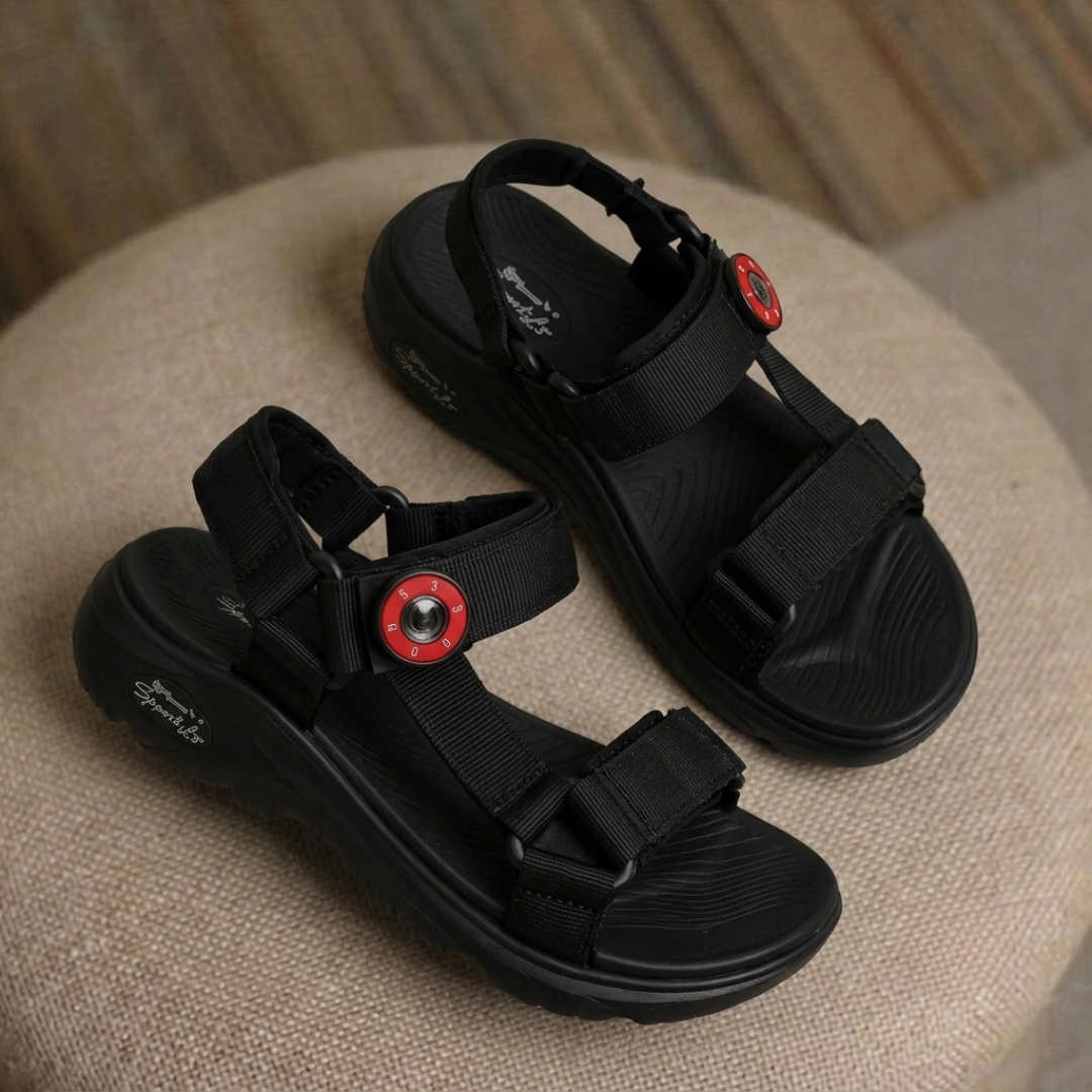 Sandales de sport ajustables color block pour garçon – Légères, pour l'extérieur et le confort décontracté