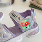 Girls LED Light-Up Sports Sandals – Cute Cartoon Heart Design | Lightweight, Soft & Adjustable Summer Sandals
