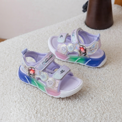 Kids LED Light-Up Rainbow Sport Sandals – Lightweight, Soft & Comfortable Summer Sandals