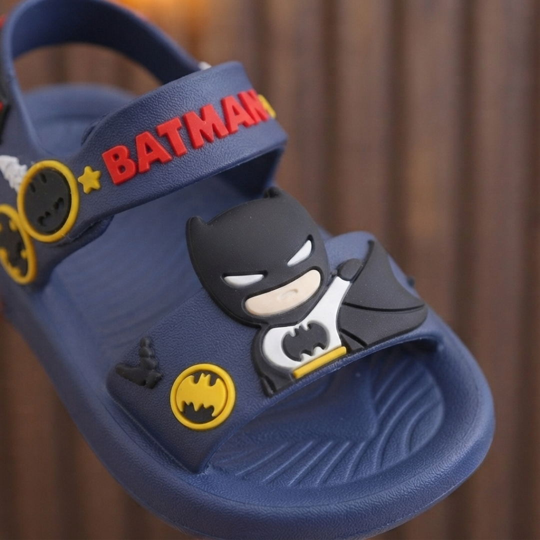 Sandales d'été réglables super-héros pour enfants