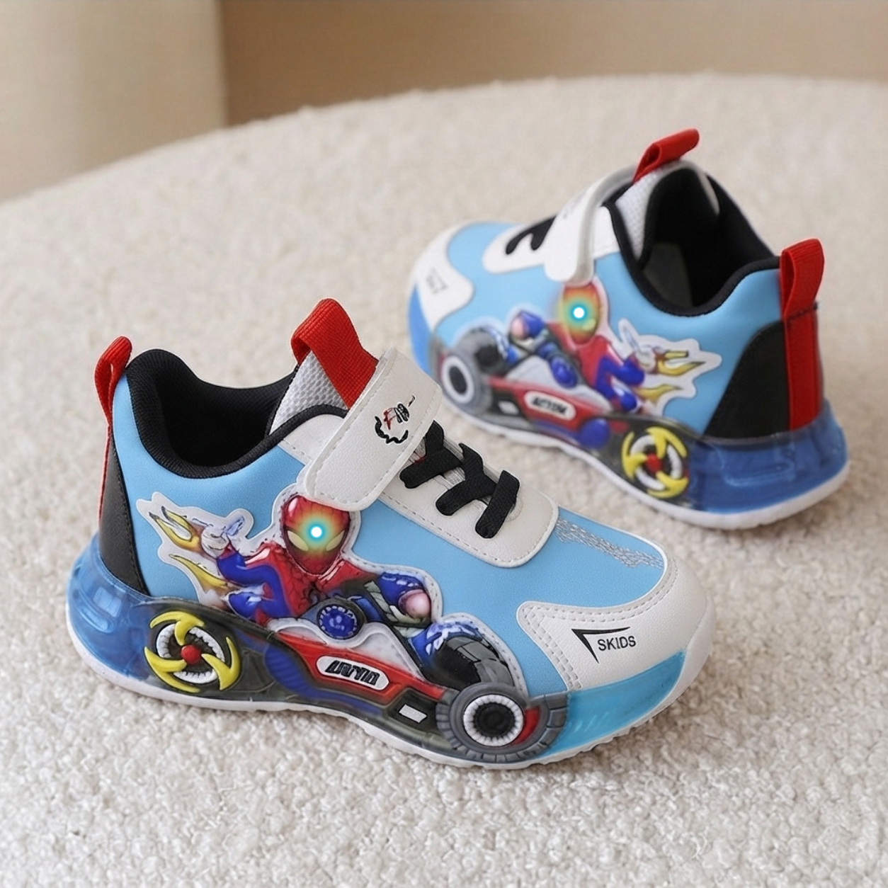 Kids Spider-Man Racing Light-Up Sneakers