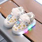 Baskets lumineuses LED pour enfants – Chaussures de course décontractées tendance et respirantes.