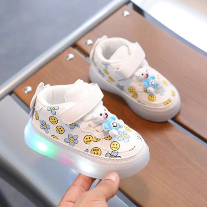 Baskets lumineuses LED pour enfants – Chaussures de course décontractées tendance et respirantes.