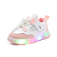 Modern sports shoes for children with LED lighting. Comfortable and non-slip.