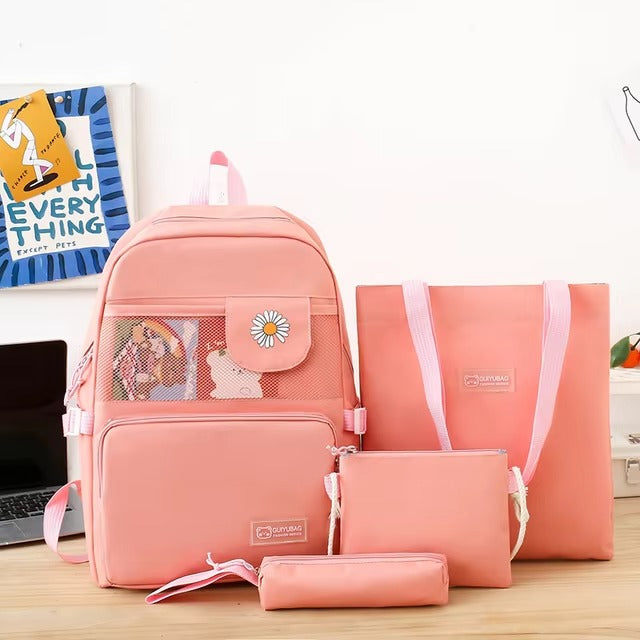 Ensemble de 4 sacs d'école multifonctionnels pour filles