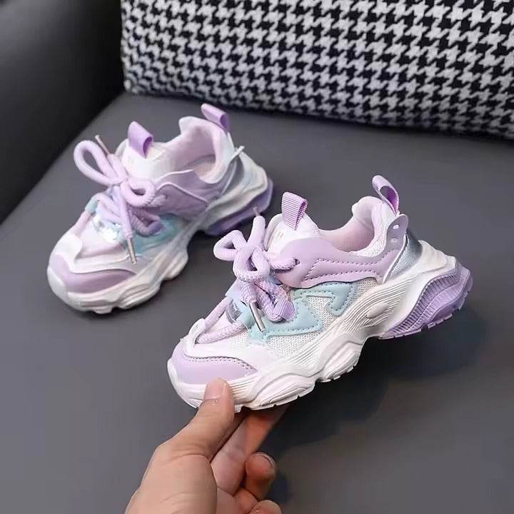 New High Quality Kids Outwear Clunky Sneakers Soft Sole Mesh Casual Boys Girls Sports Shoes - IRRAKIDS
