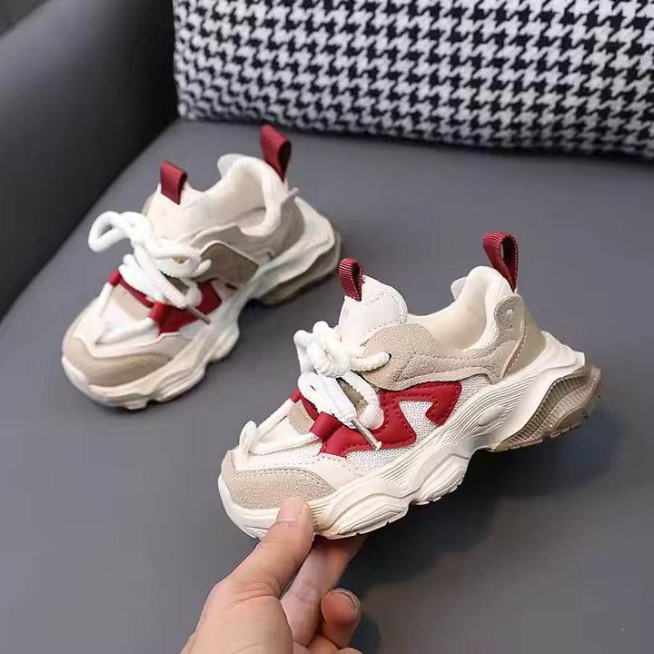 New High Quality Kids Outwear Clunky Sneakers Soft Sole Mesh Casual Boys Girls Sports Shoes - IRRAKIDS