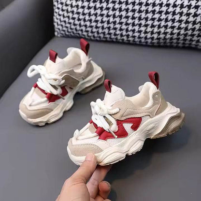 New High Quality Kids Outwear Clunky Sneakers Soft Sole Mesh Casual Boys Girls Sports Shoes - IRRAKIDS