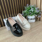 "Stylish loafers for girls - a luxurious touch to a sophisticated look!"