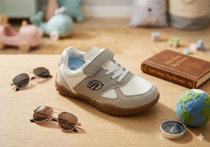 Chaussures de sport pour enfants avec bride Velcro – Baskets décontractées confortables et antidérapantes pour garçons et filles