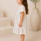 Ensemble de tenue d'été 2026 pour enfants, chemise rayée en coton, short et robe, vêtements doux et respirants pour garçons et filles