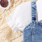 ✨ Sweet Princess Denim &amp; Tulle Dress for Girls