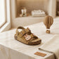 Sandales d'été pour enfants, avec motif mignon de lapin de dessin animé – Confortables et douces, avec boucle réglable, pour garçons et filles