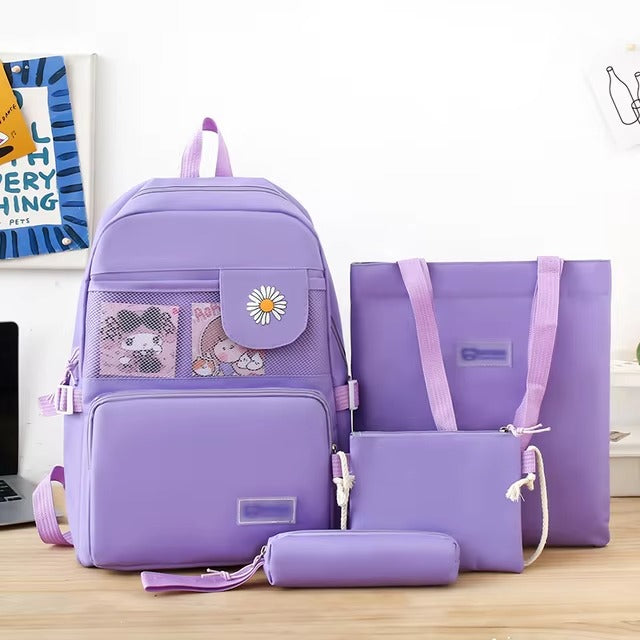 Ensemble de 4 sacs d'école multifonctionnels pour filles