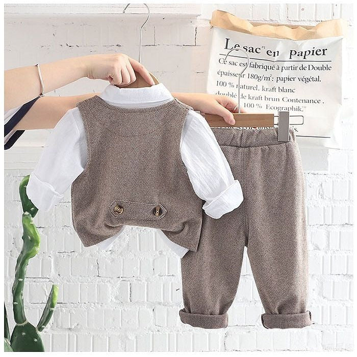 Classic Gentleman Boys’ 3-Piece Formal Vest Set