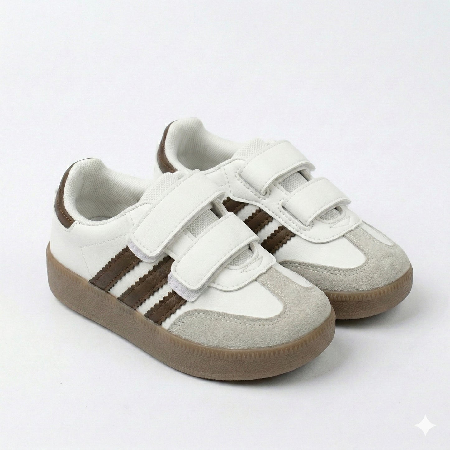 Baskets décontractées unisexes pour enfants avec brides Velcro – Chaussures antidérapantes pour tous les jours