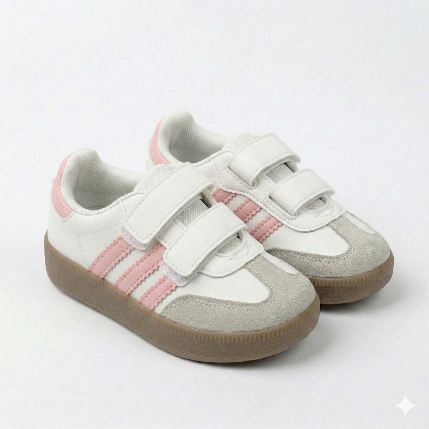 Baskets décontractées unisexes pour enfants avec brides Velcro – Chaussures antidérapantes pour tous les jours