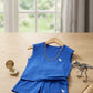 Ensemble débardeur et short d'été à imprimé mignon avec col ras du cou pour enfants