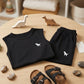 Ensemble débardeur et short d'été à imprimé mignon avec col ras du cou pour enfants