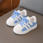 Baskets rayées classiques pour enfants – Chaussures de sport légères et décontractées avec bride auto-agrippante
