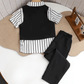 Elegant Kids Formal Outfit Set – Shirt, Vest, Bow Tie & Pants