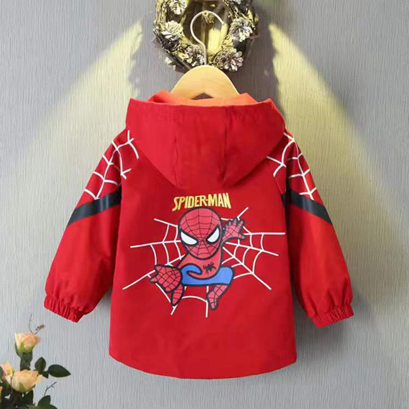 Veste d'hiver de haute qualité pour garçons avec dessin animé Spider-Man