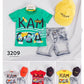 3 pcs Summer Fun Essentials: Printed T-Shirt, Denim Shorts & Stylish Sun Hat - IRRAKIDS