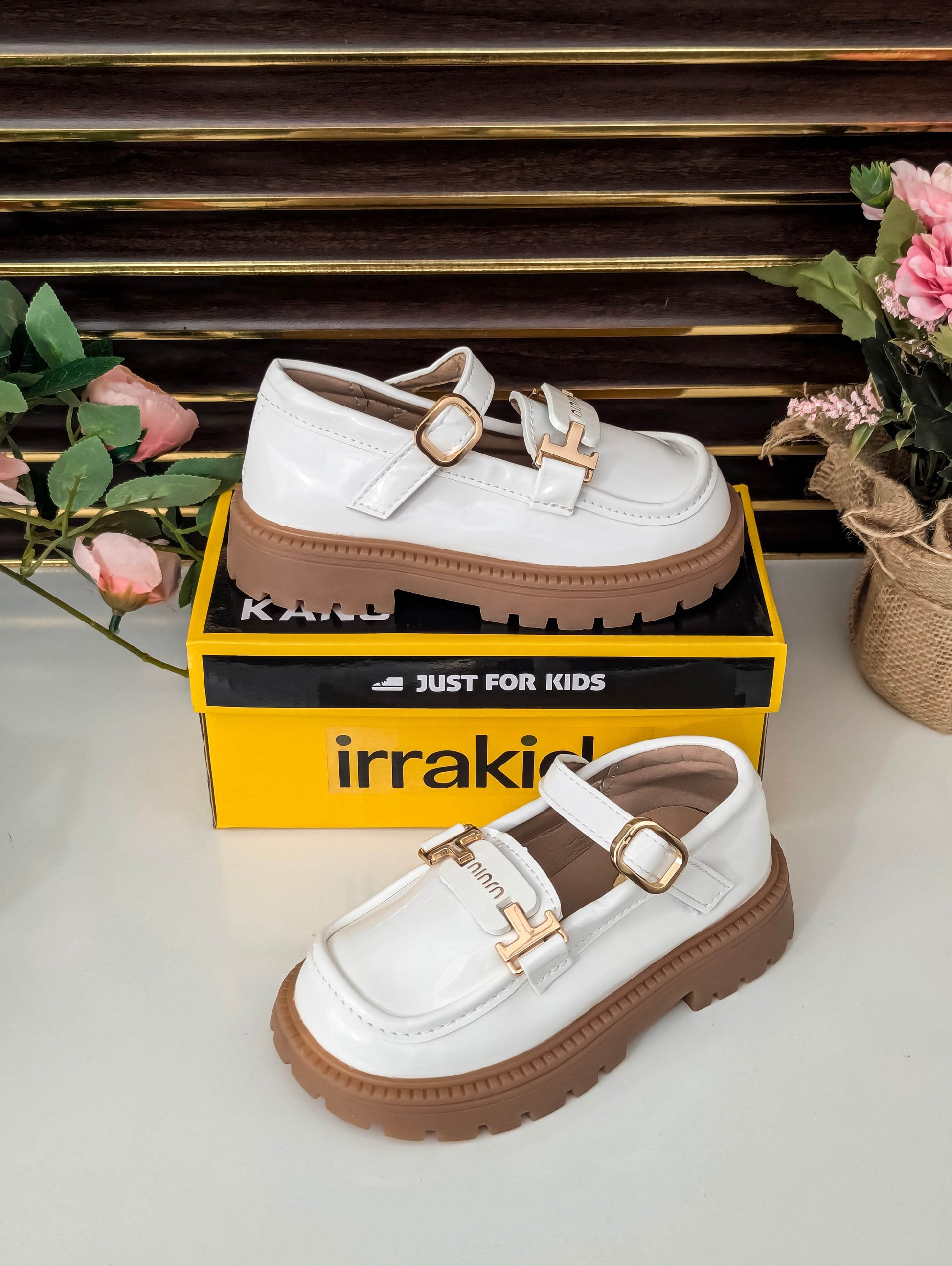 New Sleek and Stylish: Glossy Leather Shoes for Fashionable Girls - IRRAKIDS