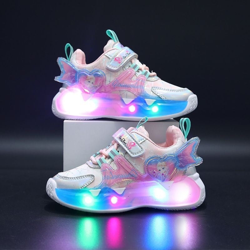 LED Sport Shoes Inspired by Elsa for Kids!