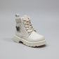 Girls' Lace-Up Butterfly Combat Boots — Product image: 