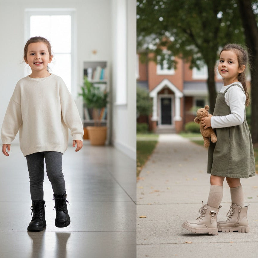 Kids Girls Fashion Winter Boots – Stylish, Warm & Super Comfortable