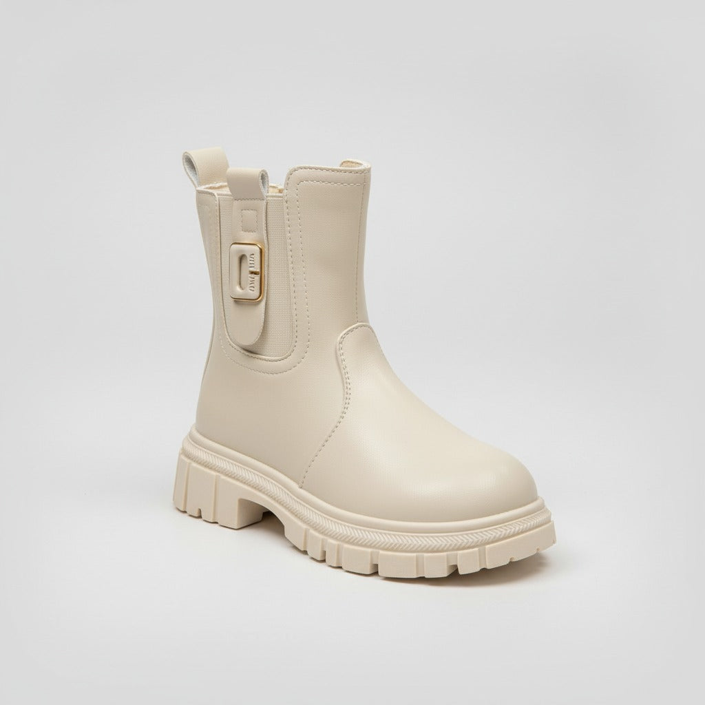 Girls' chunky lug-sole ankle boots — Product image: 
