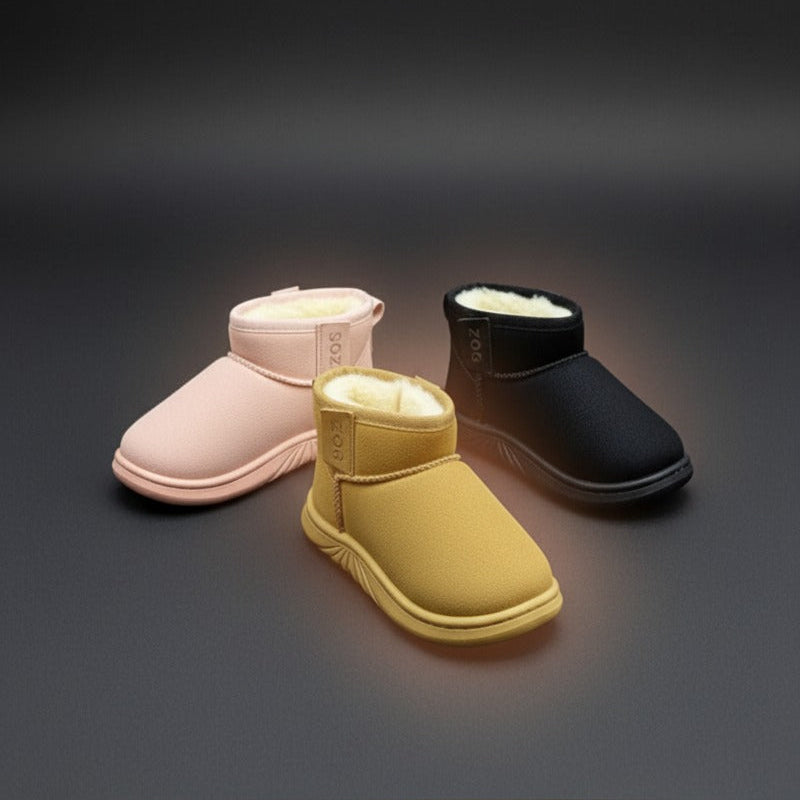 Girls' Faux-Fur Lined Ankle Boots (3 Colors) — Product image: 