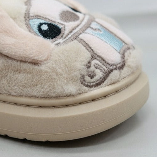 Girls' Fuzzy Bunny House Slippers — Product image: 