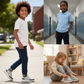 Fashionable children's sneakers made of high-quality materials - comfortable and lightweight for walking and playing