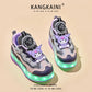 Kids' Light-Up Sneakers with Retractable Wheels - Fashionable Design with LED Light