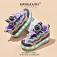 Kids' Light-Up Sneakers with Retractable Wheels - Fashionable Design with LED Light