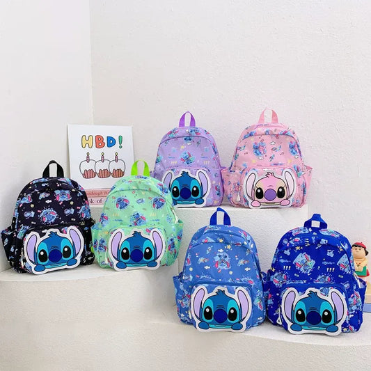 Cute Cartoon Stitch Backpacks – Perfect for Kindergarten & First Section Kids 🎒✨