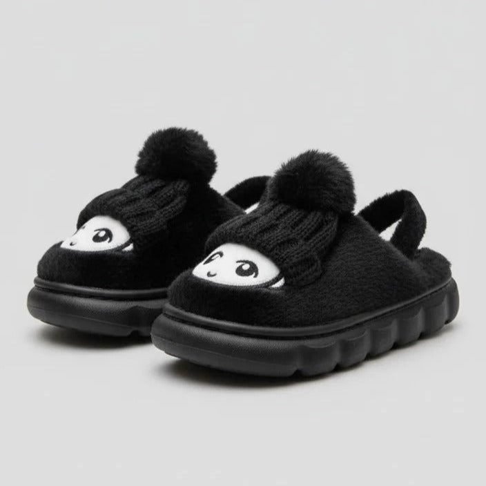"Chaussons d'hiver chauds à motifs de dessins animés pour enfants - Confort et plaisir à chaque pas !"