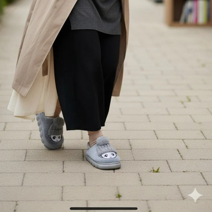 "Chaussons d'hiver chauds à motifs de dessins animés pour enfants - Confort et plaisir à chaque pas !"