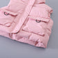 Cozy 3-Piece Unisex Hooded Set – Warm Vest, Sweatshirt & Jogger Pants