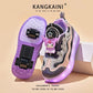 Kids' Light-Up Sneakers with Retractable Wheels - Fashionable Design with LED Light