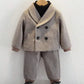 Cozy Toddler Three-Piece Wool Coat , SWEATER & Pants Set
