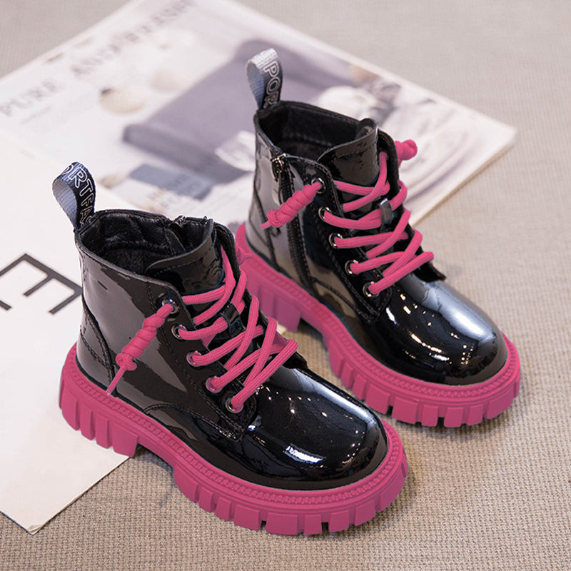 2024 pink biege Fashion Martin Boots for boys and Girls - Stylishwear