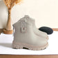 2024 Autumn & Winter  Girls' Classic Martin Boots | Microfiber Leather, Wear-Resistant & Non-Slip Short Boots