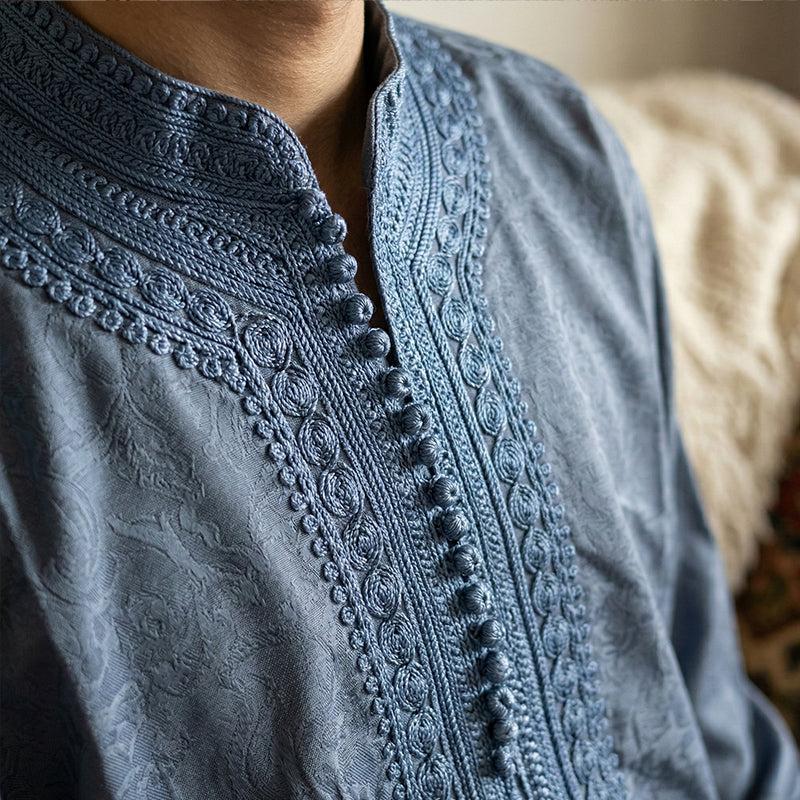 Ensemble 3 pièces Royal Jabador par irrakids | Tenue marocaine haut de gamme et babouches en cuir