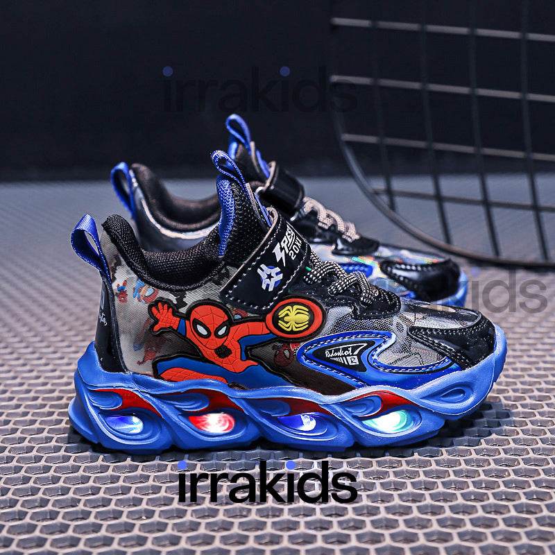 Step Up Their Style Game with Superhero LED Shoes for Kids - IRRAKIDS