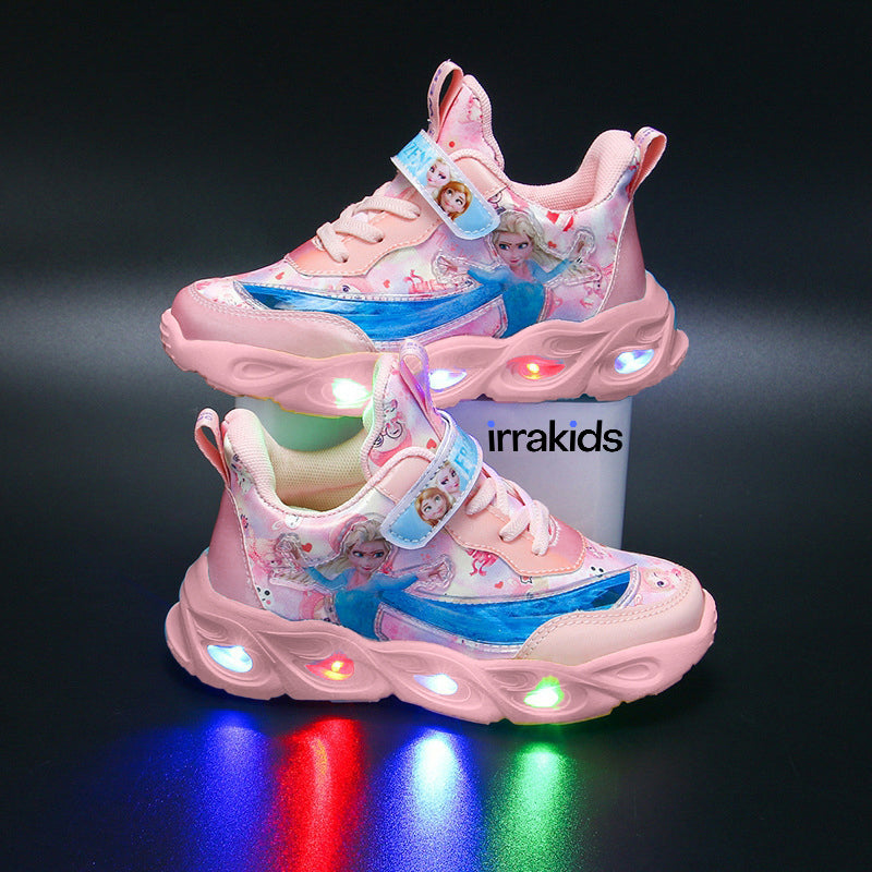 2022 New Girls LED Lighting Shoes Casual Shoes