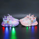 Chaussures de sport respirantes et décontractées avec éclairage LED pour filles, nouvelle collection 2022
