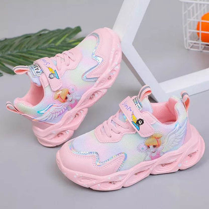2022 New Breathable Girls LED Lighting Shoes Casual Sports Shoes - IRRAKIDS